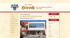 Desktop Screenshot of hotel-gasthof-hirsch.de