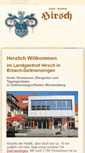 Mobile Screenshot of hotel-gasthof-hirsch.de