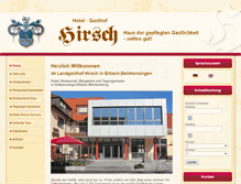 Tablet Screenshot of hotel-gasthof-hirsch.de